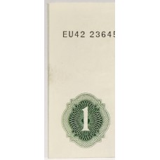 GREAT BRITAIN UK 1964 . ONE 1 POUND BANKNOTE . ERROR . INK TRANSFER ON EDGES